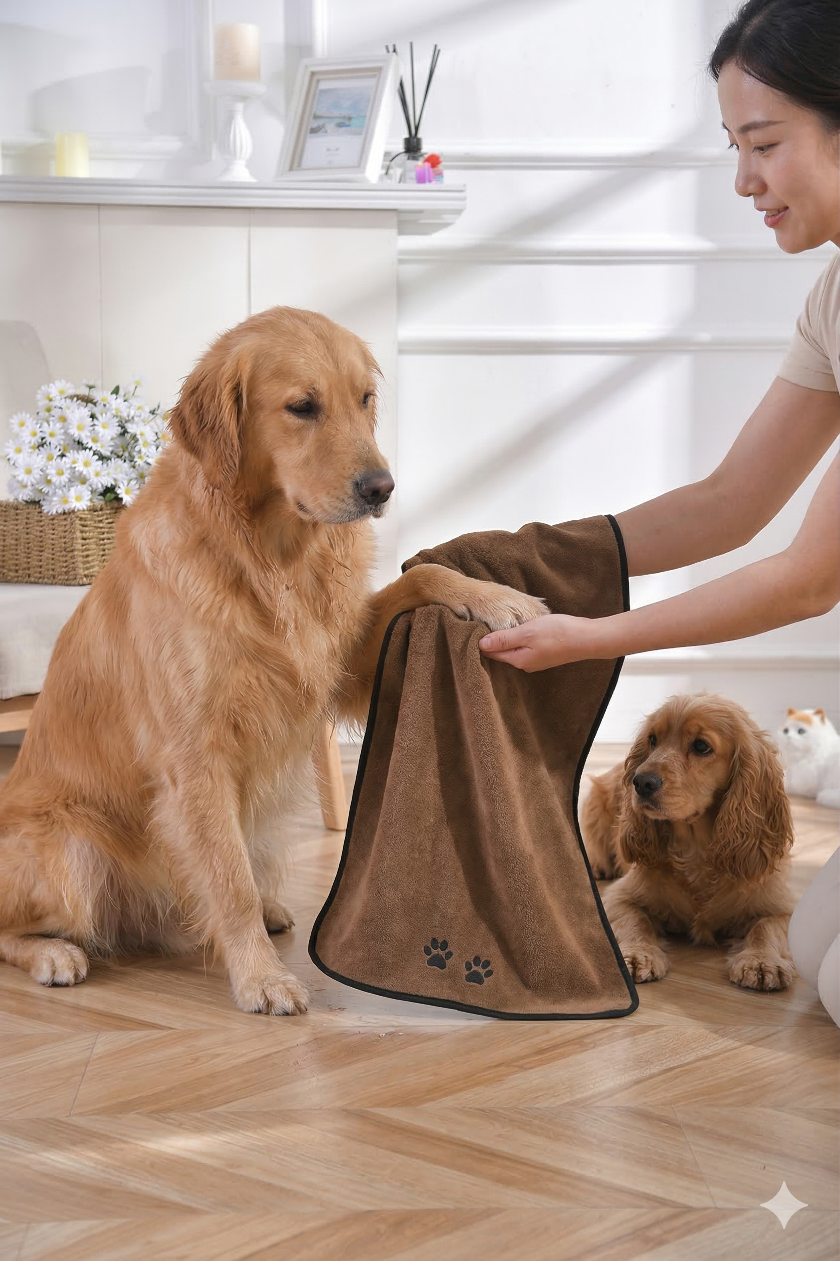 Mikroszálas kiskedvenc törölköző