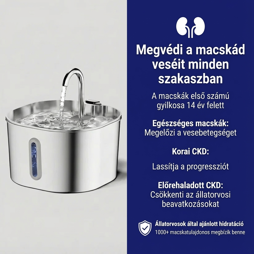 Óvd meg macskádat a húgyúti fertőzésektől és vesebetegségtől a Mirathelle™-el